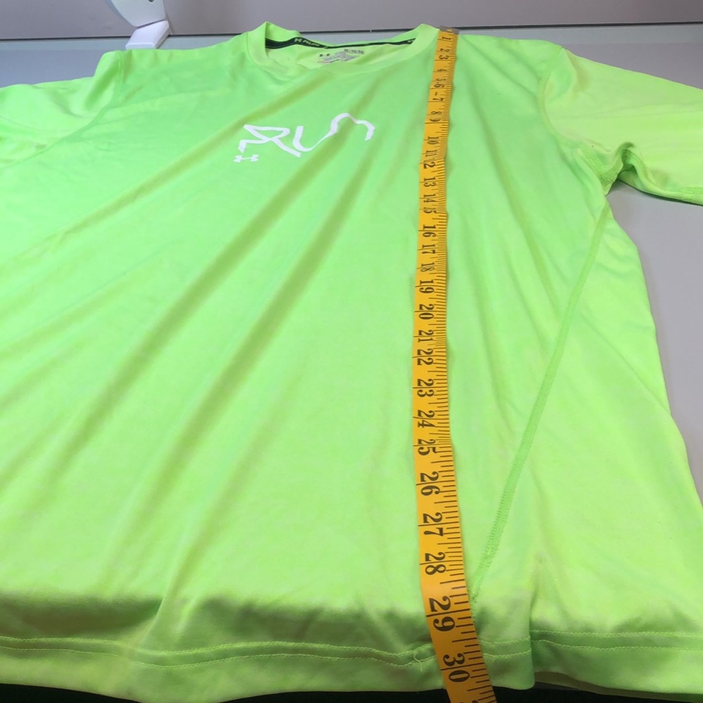 Men’s neon, yellow/green fitted T-shirt - Picture 6 of 7